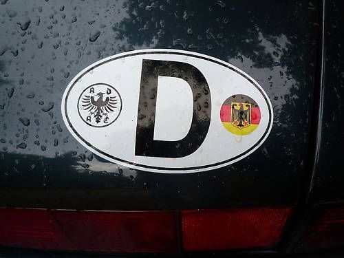 DEUTSCLAND GERMANY ADAC & German Roundel Car Stickers  