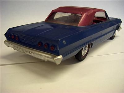 VTG ORIG 1/25 AMT 1963 CHEVROLET IMPALA SS409 CONVERTIBLE HOT ROD DRAG 