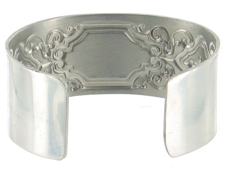 VINTAGE RARE GORHAM PEWTER NOUVEAU CUFF BRACELET LN  