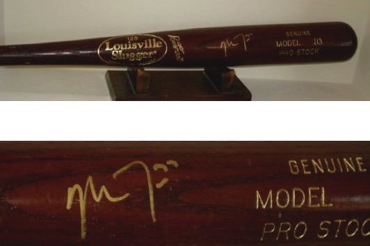 MIKE TROUT AUTOGRAPHED BAT (ANGELS) W/ PROOF  