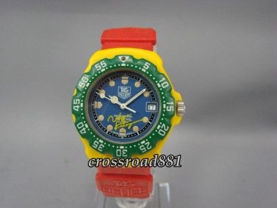 Authentic Mens Tag Heuer F1 Multi Colored Limited Edition Wrist Watch 