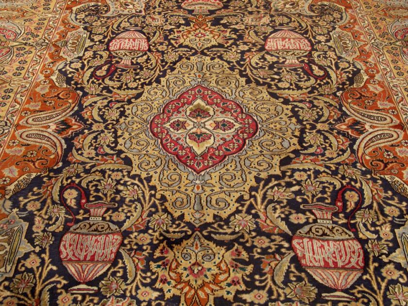 10x13 Handmade Antique Persian Archaeological Wool Rug  