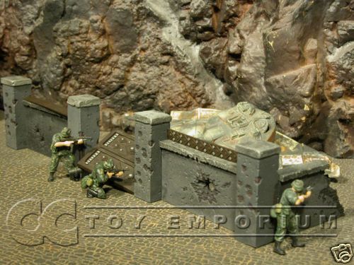 Custom Built 135 WWII or Iraq Stone Wall Diorama Set  