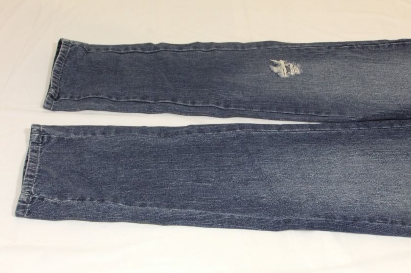 Womens Tyte Jeans Destroyed Skinny Leg Light Fade SZ 11  