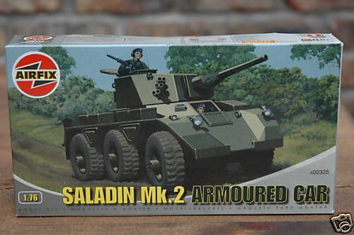76 saladin mk2 armoured car airfix model kit 02325  