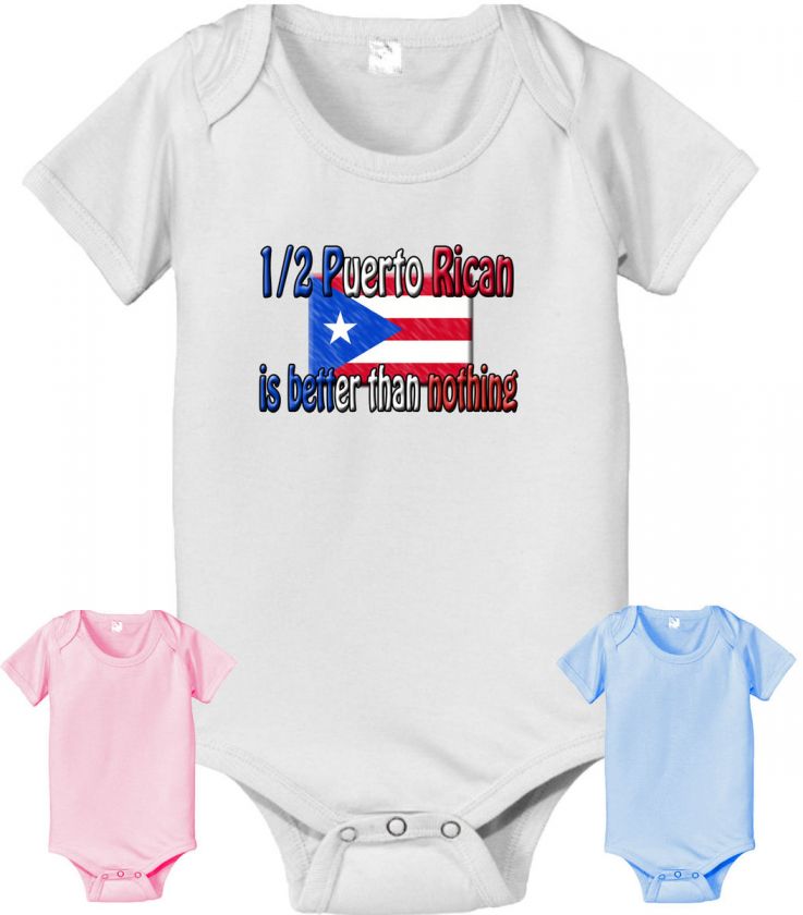 half Puerto Rican custom KIDS BODYSUIT  