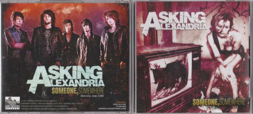 Asking Alexandria   Someone, Somewhere   Promo CD Singl  