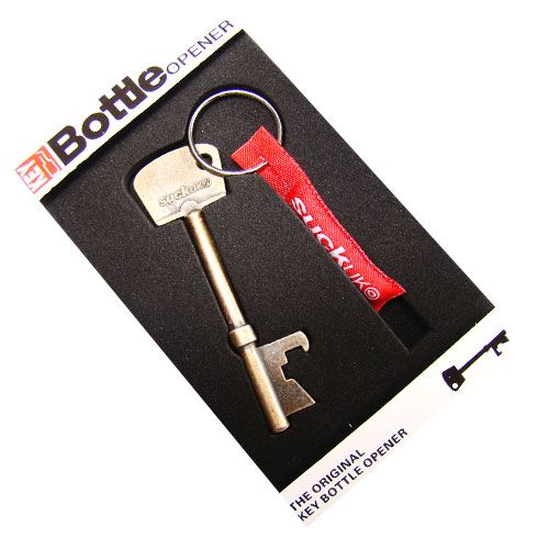 Package1*Copper Red Key Shaped Metal Bottle Opener Cilp Keychain