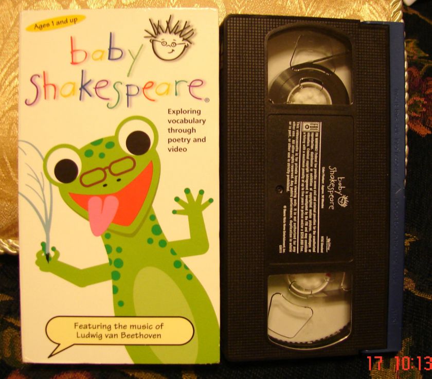 BABY SHAKESPEARE Einstein Vhs EDUCATIONAL Poetry FREE 1ST CLASS SHIP 