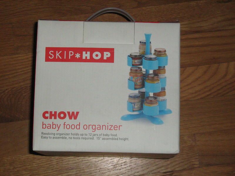 Skip Hop Chow Marine Blue Baby Food Organizer, holds 12 jars, Save 