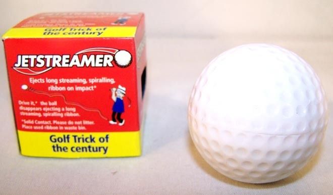 STREAMER GOLF BALL funny golfing prank jokes balls  