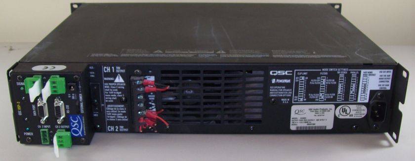 QSC CX302V 2 Channel Powered Amplifier 200w 70V   Used  