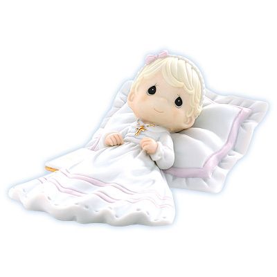 PRECIOUS MOMENTS CHRISTENING BAPTISM BOY OR GIRL GIFT  