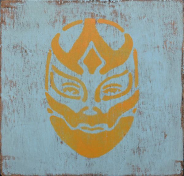 Mexican Luchador Graffiti Street Art Original Painting  