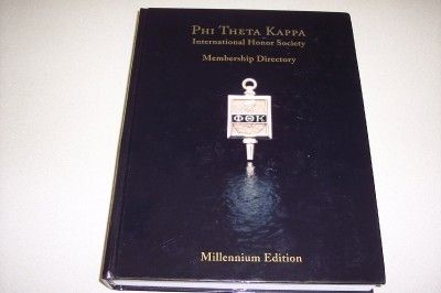 PHI THETA KAPPA INT HONOR SOCIETY MEMBERSHIP DIRECTORY  