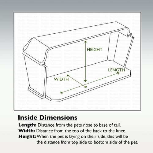 Large Eternal Rest Pet Casket   Cat, Dog or Other Pet   