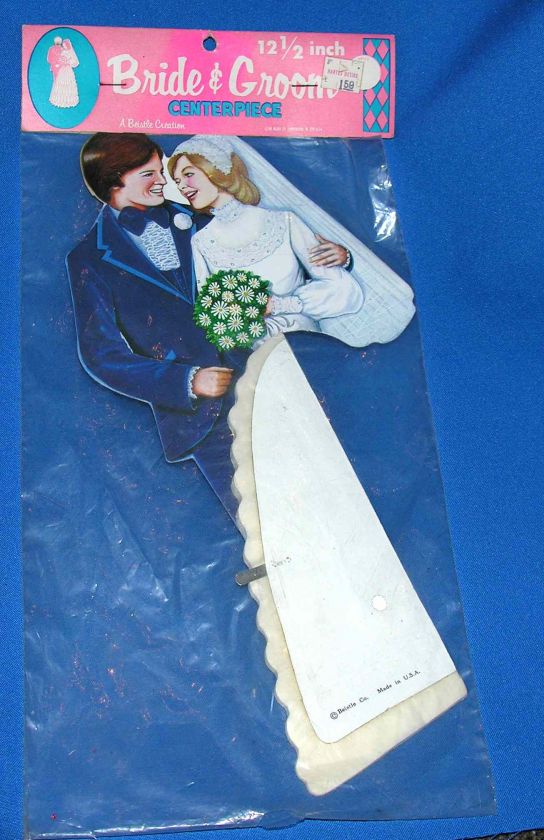 UNOPENED VTG PACKAGE BEISTLE DIE CUT, HONEYCOMB TISSUE BRIDE/GROOM 