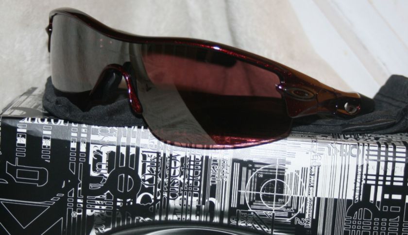 MENS~OAKLEY SUNGLASSES~RADAR PITCH~ASIAN FIT~METALLIC RED~G20 BLACK 