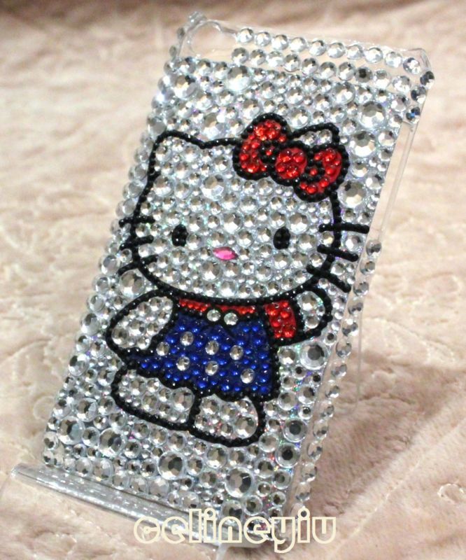 Bling Rhinestone Back Cover Case For iPod Touch 4th Gen  