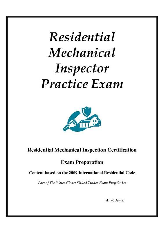 2009 ICC Residential Mechanical Inspector Exam in PDF  