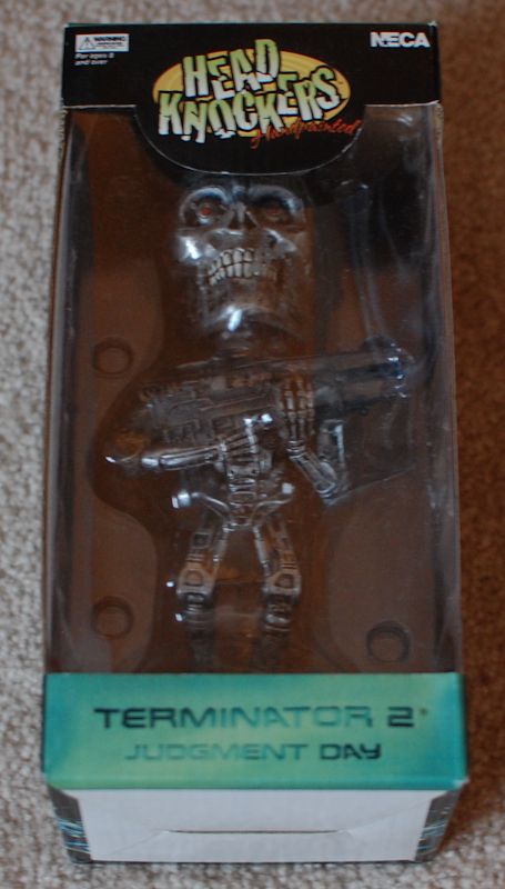 New BOXED Neca HEAD KNOCKERS Terminator 2 BOBBLE HEAD  