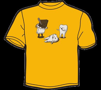 CHOCOLATE BEATS TEETH T SHIRT funny dentist threadless  