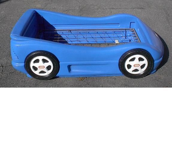 Little Tikes Roadster Blue Car Toddler Bed + Springs GREAT CONDITION 