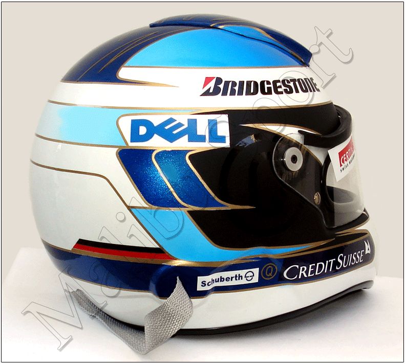 NICK HEIDFELD F1 SAUBER 2008 REPLICA HELMET SCALE 11  