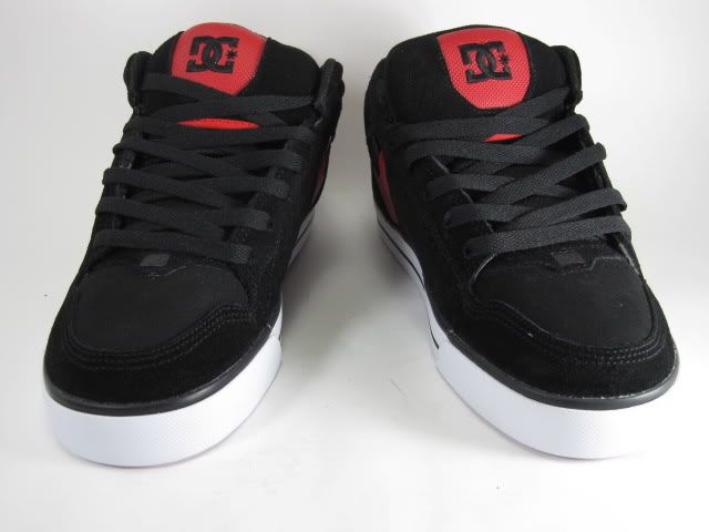 DC MENS TACTIC MID 302723 BLACK/RED SUEDE TRAINERS US Size 7 NEW 