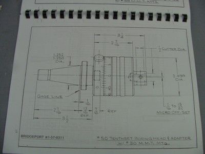 Bridgeport J & 2J Head Tooling & Accessories Manual  