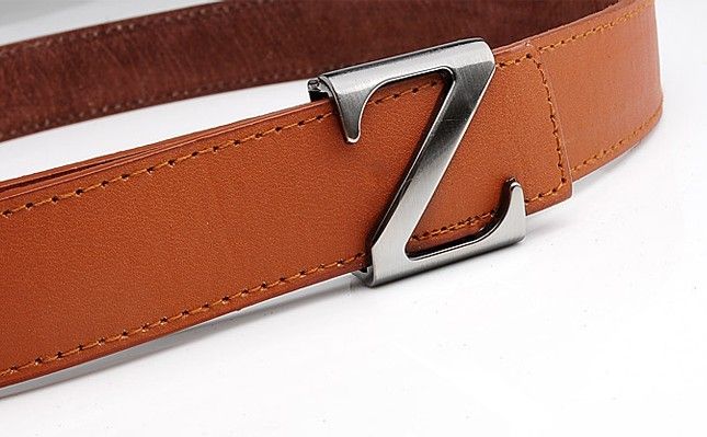   Premium Faux Leather Fashion Waist Belt Unisex Buckle Word Z B19