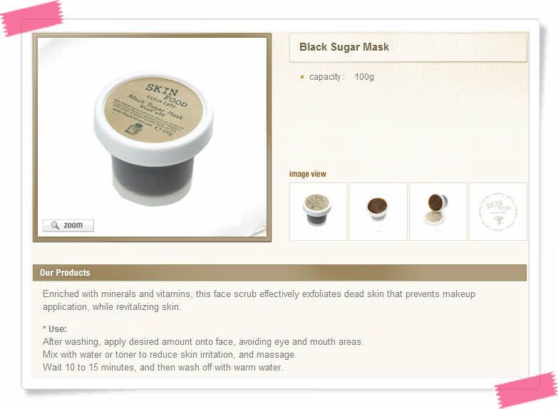 SKINFOOD Black Sugar Mask 100g_WASH OFF  