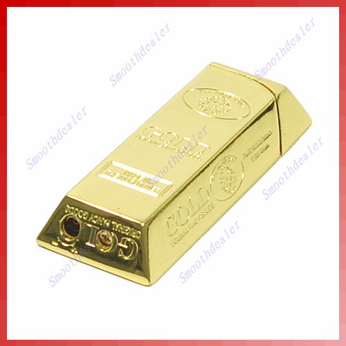 Gold Bar Chocolate Shaped Bullion Butane Gas Lighter  