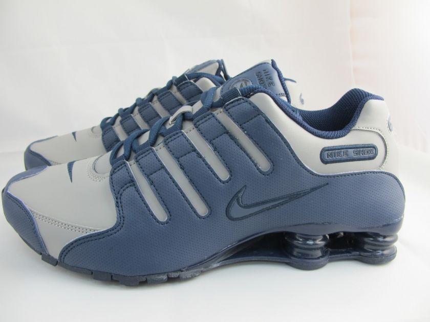 NEW MENS NIKE SHOX NZ 378341 020 GREY/OBSIDIAN  