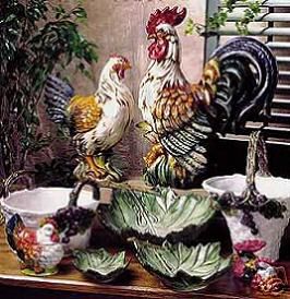 Intrada Rooster/Hen 10 piece Tableware Italy Campagna  