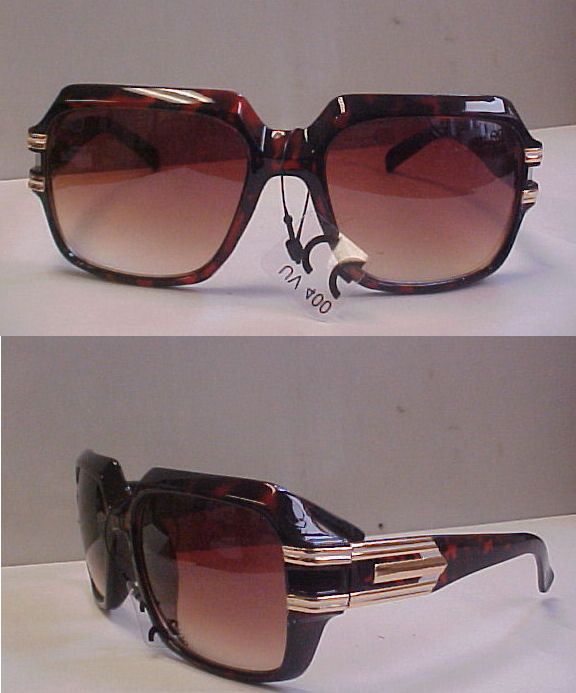 CELEBRITY DMC MENS SUNGLASSES BROWN FRAMES HIP HOP 623  