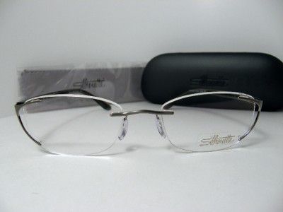 NEW AUTHENTIC RIMLESS SILHOUETTE 6658 6055 EYEGLASSES  