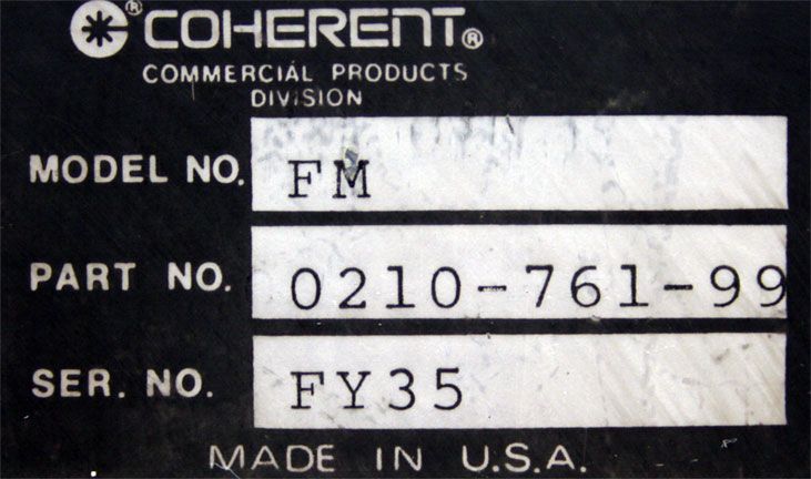 Coherent FM FieldMaster Power Energy Meter Field Master  