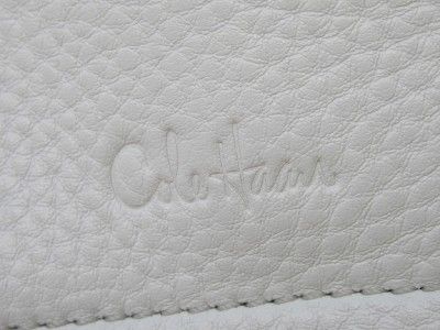 Gorgeous COLE HAAN off white pebble leather shoulder bag, coverted to 