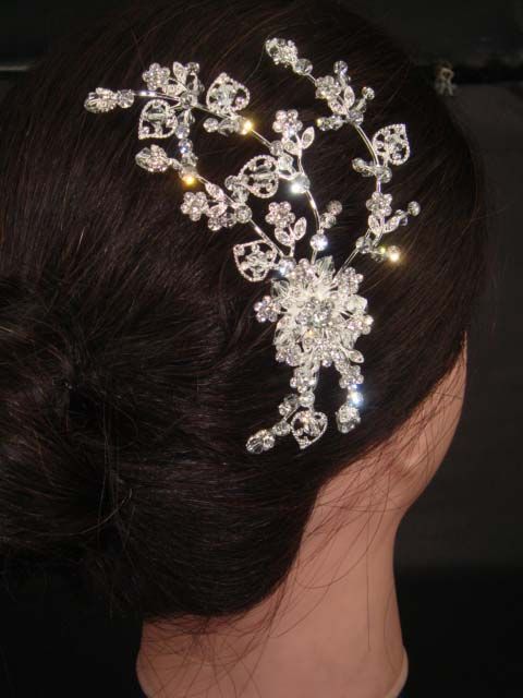 Bridal Bling Crystal Hair tiara rhinestone comb RB401  