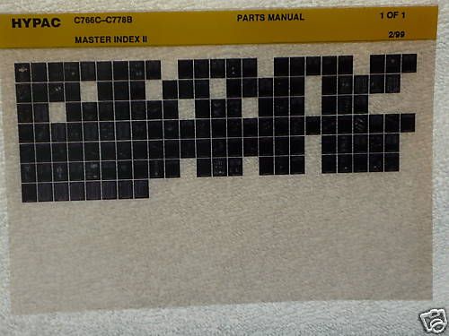 Hypac C766C C778B Compactor Parts Manual Microfiche  