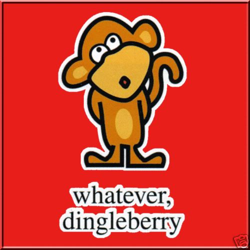 Cartoon Chimp Whatever Dingleberry T Shirt S L,XL,2X,3X  