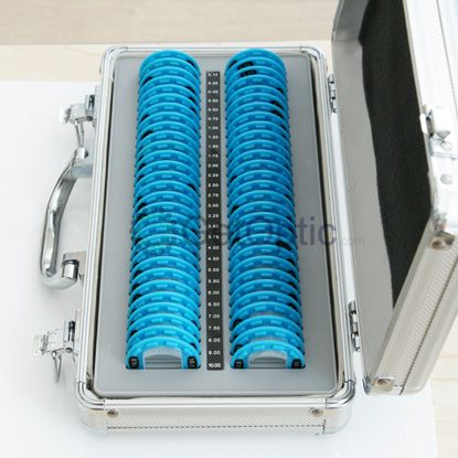 Exclusive 58 pcs Plastic Rim Trial Lens Set Aluminum Case  