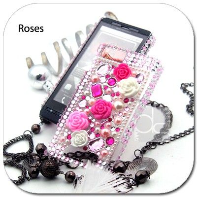 BLING RHINESTONE CASE VERZION DROID X MOTOROLA MB810  