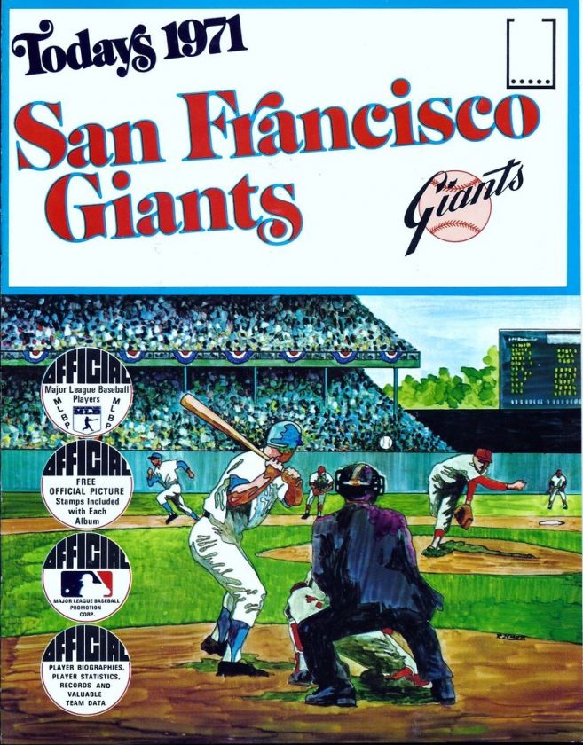 1971 Dell Todays Team Stamps San Francisco Giants NMT+  