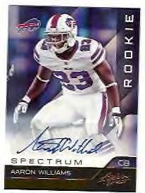   Panini Absolute #143Aaron Williams ROOKIE Auto #D14/99 RARE  