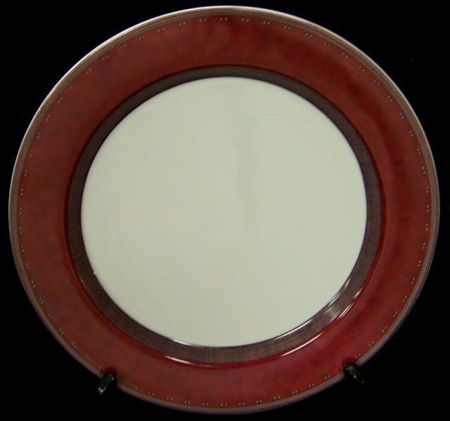 Dansk BURGUNDY GRIDWORKS Dinner Plate  