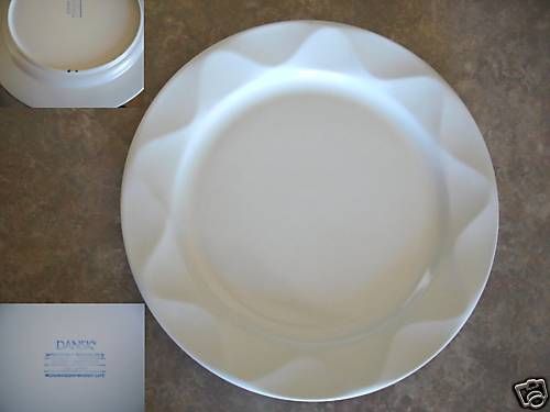 DANSK ORIGAMI TALC DINNER PLATE WHITE 11  