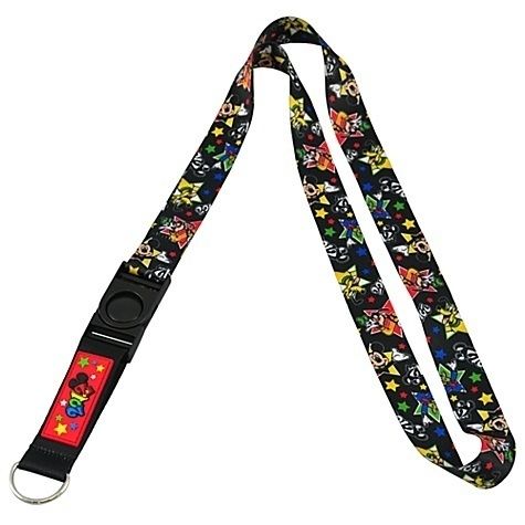 Disney World Mickey & Gang 2012 Logo Pin Trading Lanyard Goofy Pluto 