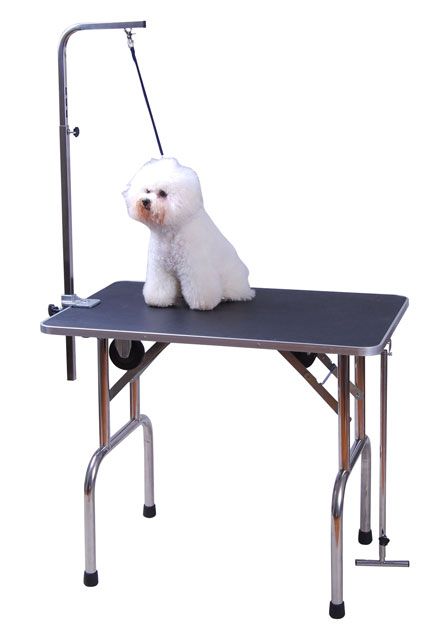 Portable Folding Pet Dog Cat Grooming Table w/ Wheels  